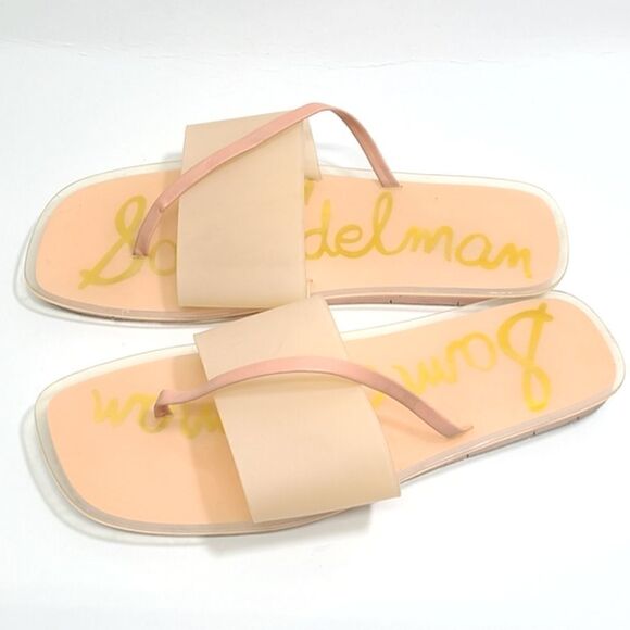 Sam Edelman Luciana Flats Slip On Jelly Sandals Womens 10 Blush Pink - Picture 1 of 8